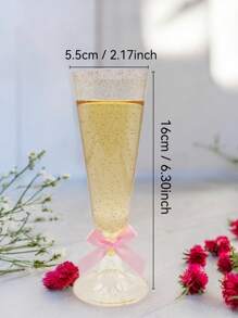 5oz Gold Cup With Butterfly, Reusable, Suitable For Weddings, Birthday Parties, Valentine's Day, Halloween, Christmas And Other Party Activities Can Be Used, Is The Best Valentine's Day Gift