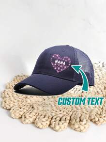 [Personalizado] 1 pieza Gorra de béisbol personalizable con foto, logotipo, texto, diseño de gorra de camionero unisex, adecuada para fiesta, vacaciones, aniversario