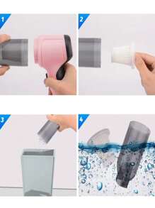 Pink Car Vacuum Cleaner, Super Suction, Super Power, Wet & Dry Cleaning, Desktop Hygiene, Pet Hair, Kitchen Powder, Portable, Mini Handheld