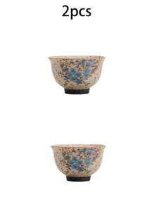 2pcs/4pcs Blue & White Porcelain Lotus Pattern Teacup Set, Chinese Style Elegant Hand-Painted Gold Trim Tea Cup For Tea Ceremony, Suitable For Red Tea, Saudi Arabian Coffee, Ideal Gift For Friends Back To School - Multicolor - View 13