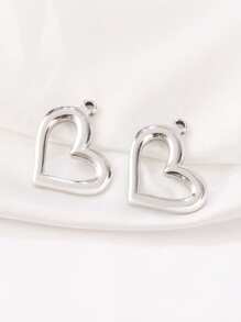 3pcs Stainless Steel Big Heart Pendant Findings High Quality 18K Gold Plated Heart Charms For DIY Jewelry Making Supplies Accessories