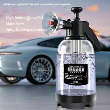 1 pieza 2L Espumadora manual, Espumador para lavado de autos con espuma, Limpieza del hogar, Botella espumante para lavadora a presión