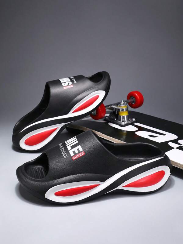 Men's Slippers, Casual Fashion Non-Slip, Wear-Resistant, Thick Sole Brand Unisex Home Slippers, Suitable For Summer Indoor & Outdoor, EVA Sandal
