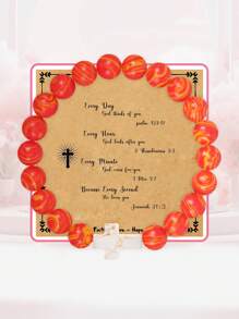 1PC Christmas Gifts For Women Daughter Mom Niece Aunt Girlfriend Friends, Cross Bracelets For Her, Valentine's Day, Easter, Mother's Day Gifts, Christmas Stocking Stuffer For Her,Mom,Mother,Mother's Day,Gift - Colorful - View 17