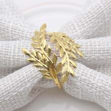 Anillo para servilleta con diseño de haz de trigo de la nueva cosecha de arroz, decoración para vajilla de restaurante occidental de hotel para el hogar, cocina, dormitorio, sala de estar, comedor, accesorios de decoración del hogar, caja decorativa, regalo de boda para mujer, artículo imprescindible para viajes de verano y festivales