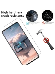 4pcs HD Clear Tempered Glass Phone Screen Protector For Infinix Full Coverage Easy To Install HD Clear, Bubble Free, Anti-Scratch And Shatterproof Tempered Glass Screen Protector Ultra HD Gift For Birthday/Easter/President's Day/Christmas/Family/Friends/Boys/Girlfriend