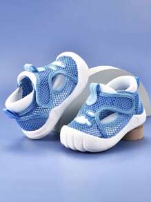 1 par de zapatos cómodos y antideslizantes para bebés de 1 a 4 años, diseño con fácil de poner, livianos y cómodos para uso en interiores/exteriores, aptos para primavera/verano