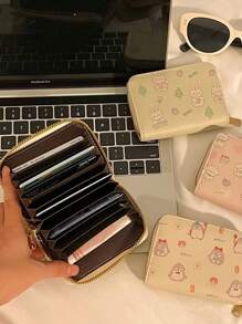 Cute Cartoon Large Capacity Card Holder Women Slim Compact Multi-Card Case Driver License Card Bag Coin Purse For Women Wallet Mini Wallet Purse Wallet Card Wallet - Multicolor - View 5