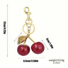 1st Cherry Sleutelhanger, Modieuze Elegante Autosleutelhouder Tas Hanger