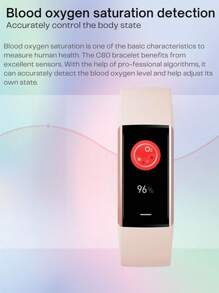 EFFEOKKI EFFEOKKI 1.1" AMOLED Fitness Tracker Smart Watch For Man Women Smart Bracelet Sport Band Waterproof Pedometer Heart Rate/Blood Pressure/Blood Oxygen Monitor Smartwatch
