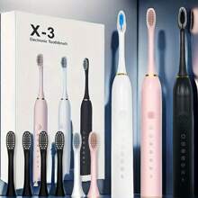 Electric Toothbrush – 6 Cleaning Modes, IPX7 Waterproof And USB Rechargeable | Smart Timer, 300mAH Battery, Gentle Bristles And Multiple Color Options For Whitening Teeth, Healthy Gum And Superior Oral Care With 30-Day Battery Life And Replaceable Brush Heads - Multicolor - View 5