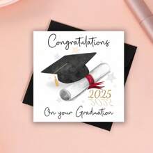 带帽子的毕业祝贺卡，为你感到骄傲，有趣的毕业卡，送给她/他的毕业礼物，祝贺卡，有趣的卡片，毕业快乐 - 多色 - 查看 9