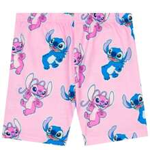 Lilo & Stitch Disney Lilo And Stitch Pyjamas | Stitch And Angel Girls' Short Sleeved Pyjama Set | Kids' PJs - Pink - View 6