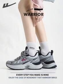 WARRIOR Warrior Comfortable Street Style Chunky Shoes For WomenSpring And SummerLightweight Comfortable Breathable Running Shoes Modest Style Casual Yet Sleek Sneakers Applicable Throughout The Year Wear-Resisting All-Day Wear Training Sneakers