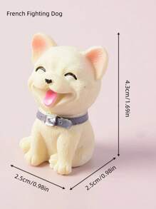 Mini Dog Plush Decorations Set, Realistic Detailed Small Dog Figurine, Cake Decoration Dog Decorations Set