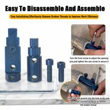 Broken Pipe Thread Extractor For 1/2-3/4-1inch DN15/20/25 Pipes Thread Removal Tool For Broken Threads In Faucets/Angle Valves - Multicolor - View 5