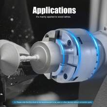 4-Backen Selbstzentrierendes Spannfutter Backenfutter Drechselfutter M33 Für Drechselbank Drechselmesser Zentral Einstellbares PräZisionsfutter Drechselbank Zubehör - Silber - Übersicht 10