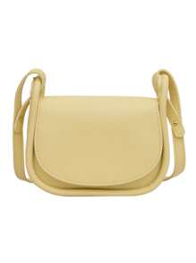 1 Pc New Style Girl's Pu Material Solid Color Fresh And Simple Messenger Bag, Magnetic Closure Design, Simple And Lightweight, Fashionable And Gentle Shoulder Bag, Exquisite And Versatile For Travel, Shopping And Daily Commuting