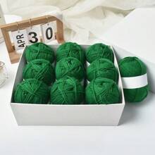 24/12/6/1 件 50g 套装彩色纱球，手工 DIY 针织，粘贴绘画，涤纶纱，手工编织钩包，帽子，围巾线，8/4 股储物篮，手工编织中粗纱适用于各种针织产品，适用于彩色艺术和 DIY 工艺品 - 彩色 - 查看 20