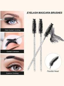 Eyelash Extension Kit Disposable Micro-Cleaning Swab Brush With Eyelash Brush Lip Brush Mascara Wand Applicator Eyelash Extension Kit Beauty Wand Kit Beauty & Personal Care150/300/450/600pcs