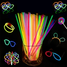 10pcs/20pcs/50pcs/100pcs Random Color Party Concert Cheer Glow Sticks, Light Up The Party Atmosphere - Multicolor - View 1