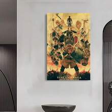 Framed Vinland Saga Anime Canvas Art Poster - Japanese Manga-Inspired Wall Decor,  - Perfect For Bedroom, Home Office, Or Gym Aesthetics, Perfect For Room Decor - Framed - View 5