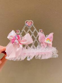 1/2pcs Girls Colorful Crown Headdress
