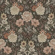 1 卷优雅复古波西米亚风格即撕即贴壁纸 - 棕色/白色背景花卉图案，防水、防潮、可移除、易于安装，家居装饰墙贴，适用于厨房、卧室、客厅、橱柜、衣柜、桌子家具翻新，尺寸 44*300/500/1000 厘米 - 彩色 - 查看 18