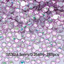 Cristales de ópalo de la serie cristalina - Gemas con piedras de imitación de 2-6.5 mm (0.0787-0.256") para pegar en ropa, decoración del hogar, arte de uñas, regalos de boda, aniversario y manualidades - 1440/288 piezas (Azul zafiro/Verde esmeralda/Amarillo ocaso/Magenta/Rosa intenso)