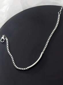 1pc Niche Design INS Luxury Geometric S925 Sterling Silver Bracelet, Delicate Versatile Accessory, Gift For Women Daily Wear