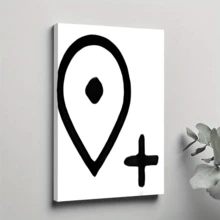 1Pc Framed Canvas Poster, Add Pin Alt Wall Art Canvas Paintings, Ideal Gift For Bedroom Living Room Corridor, Wall Art, Wall Decor, Winter Decor, Room Decoration