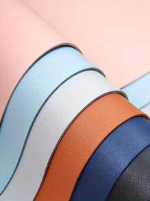 1pc Customized Name Desk Mat With Strap, Personalized Leather Mouse Pad, PU Leather Desk Pad, Suitable For Office, Desk Or Dining Table, Waterproof And Stain-Resistant Keyboard Mat, Minimalist Solid Color Computer Pad, Personalized Gaming Mouse Pad, Large Mouse Pad, Easy To Clean, Multiple Colors Available, Handwritten Name Desk Mat - 3 Sizes, Birthday Gift - Multicolor - View 9