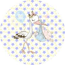 Round Party Panel With Elastic 1.50m Baby Shower - CHB029 - View 1