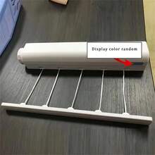 Collapsible Clothes Drying Rack, 4/5 Bars - Wall Mounted, Durable Plastic, Includes Towel Bar And Hooks, Portable Plastic Hanger, Laundry Rack