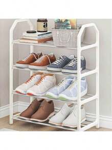 1 pieza Zapatera trapezoidal para el hogar, colocar en la puerta, dormitorio, dormitorio, gabinete de almacenamiento de zapatos, balcón, zapatera que ahorra espacio - Multicolor - Ver 5