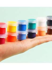 1 套丙烯颜料套装，石膏娃娃涂鸦绘画艺术和手工艺用品，创意艺术和手工艺派对礼物，返校 - 多色 - 查看 6