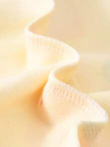 Set de 2 piezas de pijama para niñas de 18M-6A, con parte superior de manga larga y pantalones con estampado de melocotón, adecuado para estar en casa y uso casual, primavera/otoño - Amarillo - Ver 7