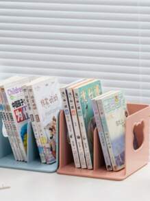 1 szt. Lihe 951 Little Bear Desktop Book Standing Multi-Functional Storage ShelfProsta i słodka półka do przechowywaniaDesktop Portable Shelf