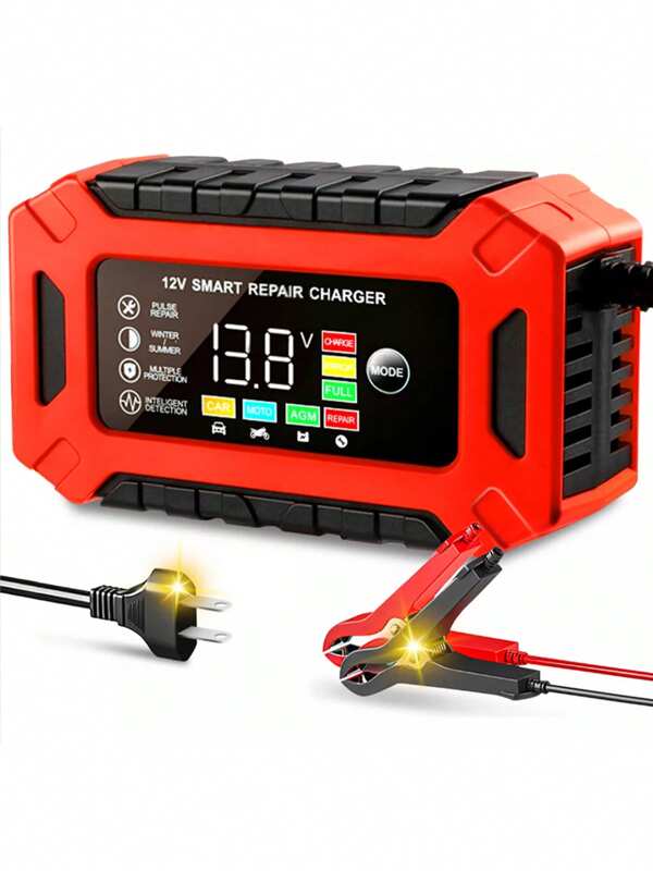 Cargador Rápido Para Inteligente Batería De Coche 12v 6a