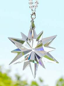 1pc Creative Snowflake Car Decor - Crystal Ornament, Suitable For Car Interior - Perfect For Car Enthusiasts And Drivers - Add Holiday Charm To Your Car - Perfect Gift For Car Lovers - Clear - View 3