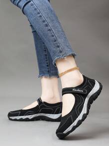 Zapatillas deportivas versátiles de dos colores para mujeres, antideslizantes y transpirables, aptas para todas las estaciones