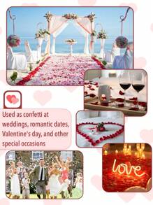 1000/400 Stück Seidenrosen Blütenblätter für Dekorationen, geeignet für Hochzeiten, Partys, Heimdekoration, Streuung von Blütenblättern für romantische Anlässe, Hochzeitszeremonien, Heiratsanträge, Jahrestage