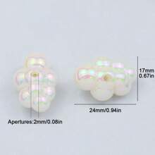 10/20/30 件亚克力云散珠，适合 DIY 珠宝制作，用于耳环和项链工艺品 - 白色雲朵 - 查看 10