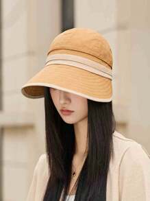 1pc Women's Fashionable Comfortable Lightweight Bucket Hat, Solid Color - Ideal Travel Companion, Suitable For Daily Sun Protection - Multicolor - View 5