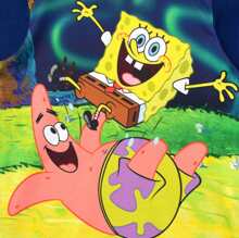 Squarepants Pyjamas | Spongebob And Patrick Boys' Pyjama Set | Kids' PJs - Blue - View 2