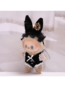 毛绒玩具二代 17cm时尚兔女郎娃娃衣服（仅衣服） 适合1代2代娃娃 坐姿系列（不含鞋子） - 彩色 - 查看 3