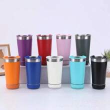 Copo Térmico com Caixa de Som Bluetooth Luzes de Led Removível Copo Com Som Bluetooth 420ML