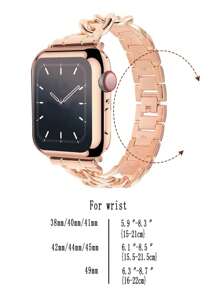 Combo set de boîtier et de bracelet compatible avec en 2 en 1, couleur or rose, coque de protection en TPU doux couvrant entièrement, protecteur d'écran anti-rayures, bracelet en métal réglable, convient pour
