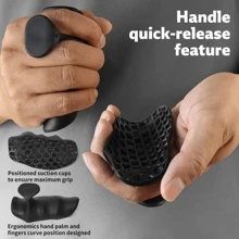 2pcs Silicone Fitness Grips, Rubber Non-Slip Exercise Grips, Palm Protection Wrist Guards, Design, Comfortable Grip, Suitable For Gym Training And Exercise, Weightlifting, Deadlift, Bar Pad Pull-Up Grips