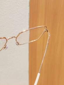 1st Dames Unisex Oversized Vierkante Half-Frame Bril Voor Zakelijk En Op Recept Transparante Brillen Accessoires Brillen Accessoires Voor Vrouwen